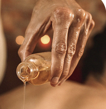 Warm massage oil